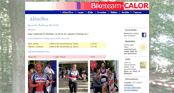 Desktop Screenshot of biketeam-calor.de