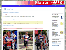 Tablet Screenshot of biketeam-calor.de